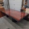 Mahogany and Black 108 x 54 Boardroom Table